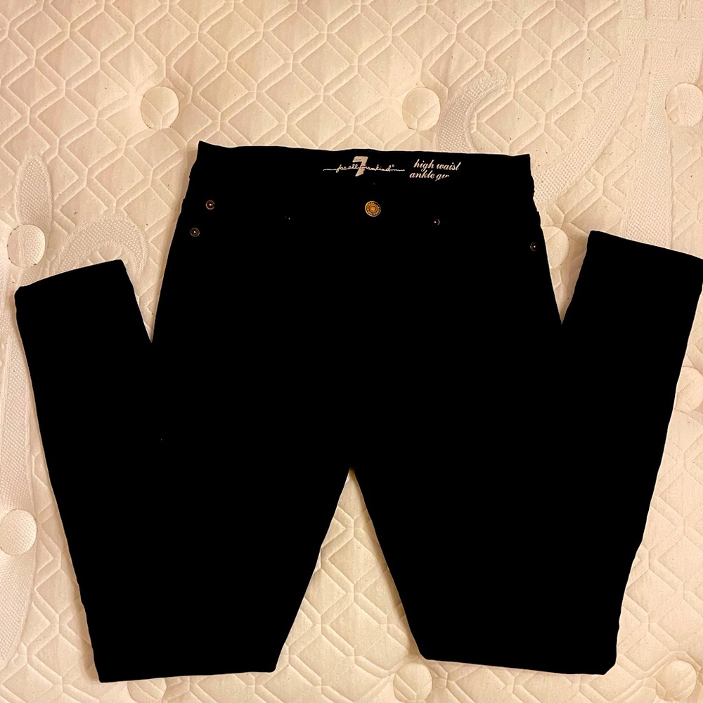 7 For All Mankind, Black Skinny Jeans